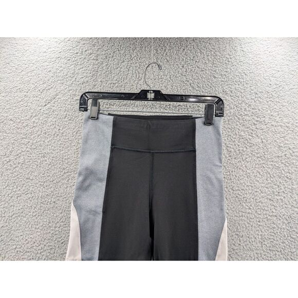 Athleta Crest Colorblock Tight Women's Small Black, White & Gray Leggings - Picture 2 of 12